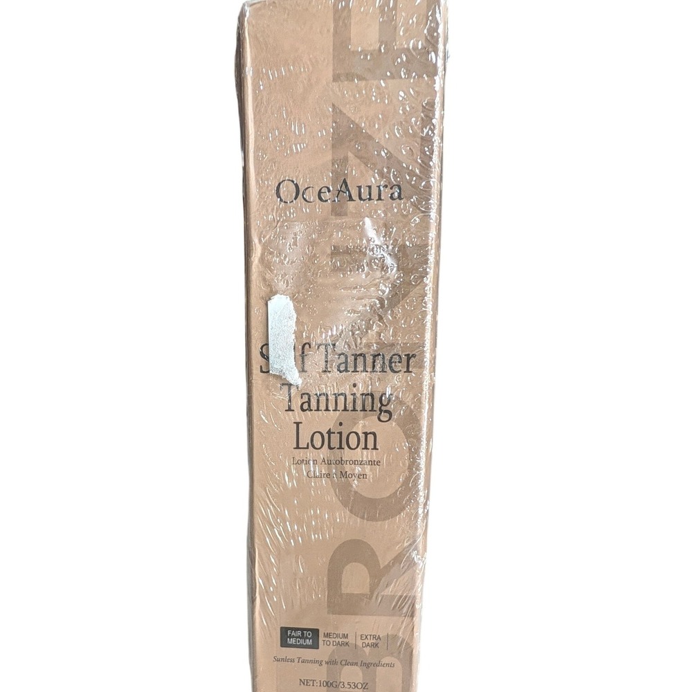 OceAura Self Tanner Tanning Lotion Fair to Medium 3.53oz Sunless Glow Clean NIB